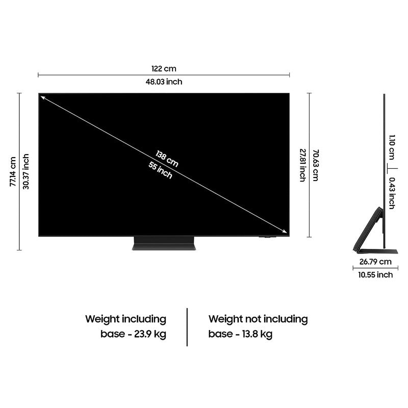 شاشة سامسونج 55 بوصة OLED بدقة 4K، QA55S95CAUXZN شاشة سامسونج 55 بوصة OLED بدقة 4K، QA55S95CAUXZN